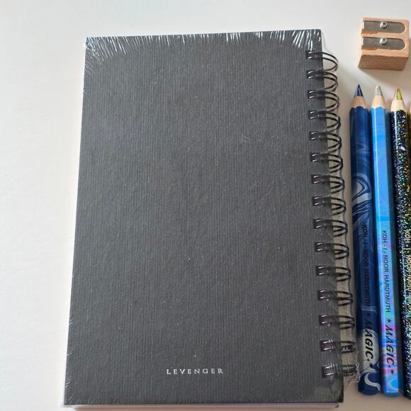 NIP Koh-I-Noor Magic FX Pencil Set Levenger Black Sporal Notebook Colored Paper - Picture 4 of 9